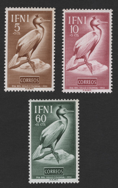 SCG11809 - Ifni 1952 Colonial Stamp Day – Cormorant Bird Set
