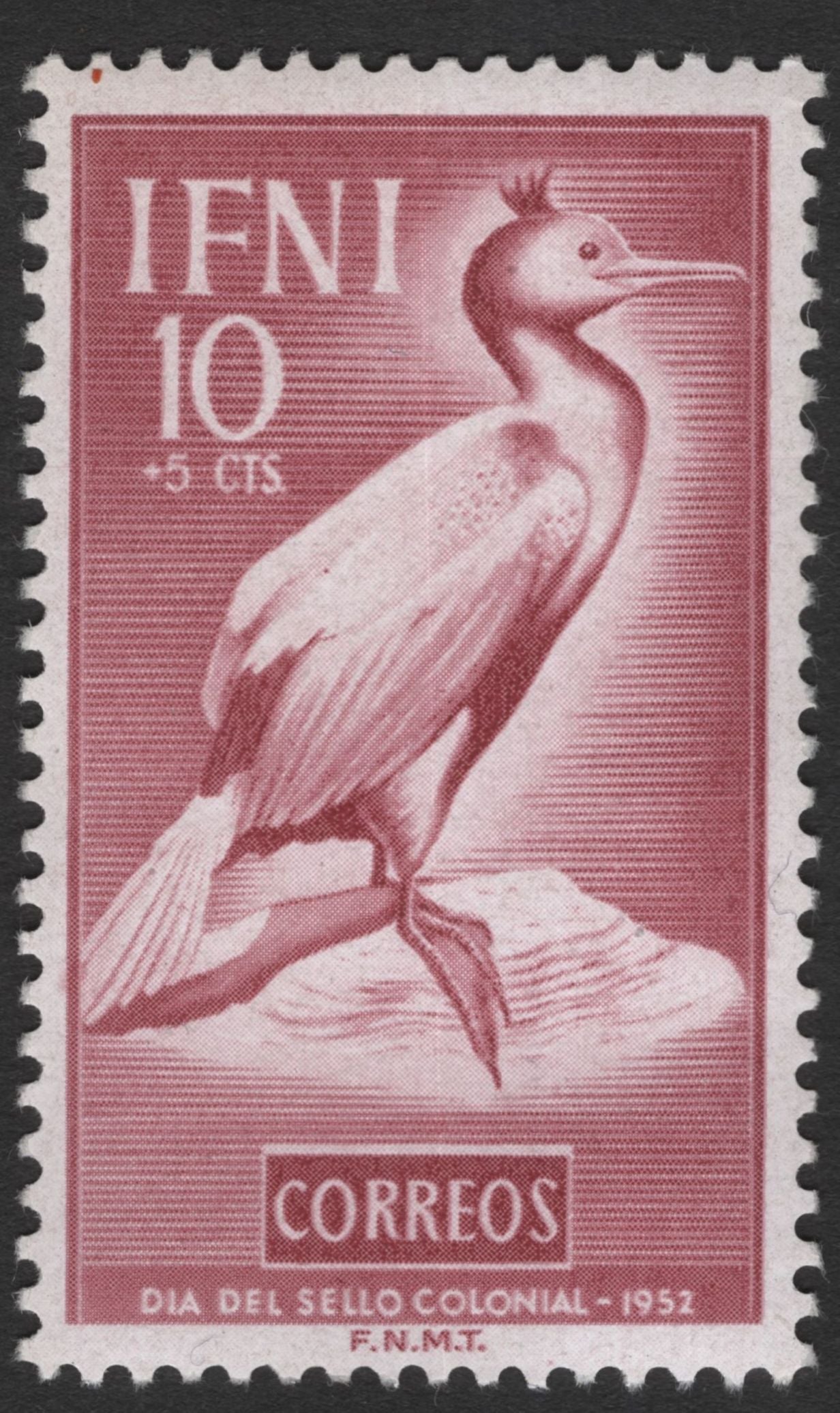 SCG11809 - Ifni 1952 Colonial Stamp Day – Cormorant Bird Set