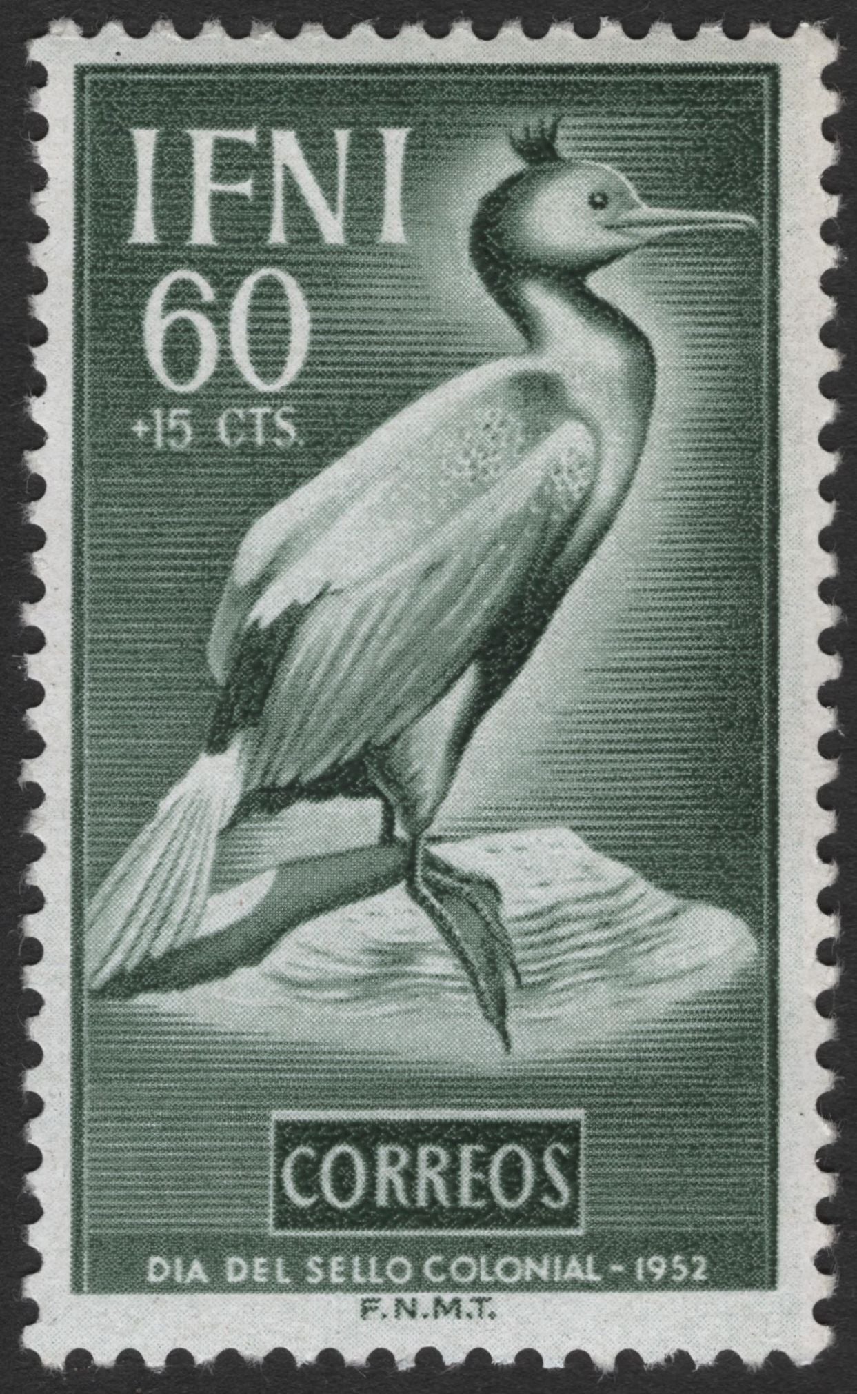 SCG11809 - Ifni 1952 Colonial Stamp Day – Cormorant Bird Set