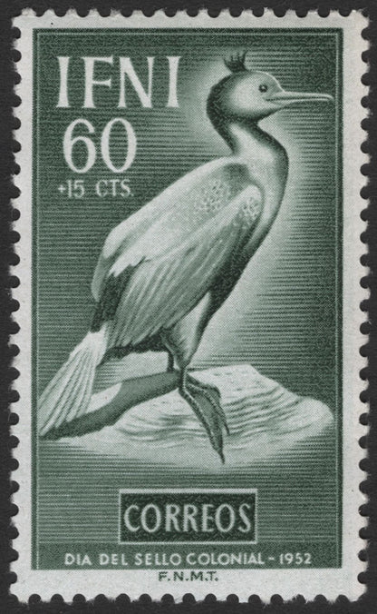 SCG11809 - Ifni 1952 Colonial Stamp Day – Cormorant Bird Set