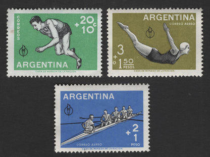 SCG11802 - Argentina Sports Charity Semi-Postal Set (Athletics & Rowing)