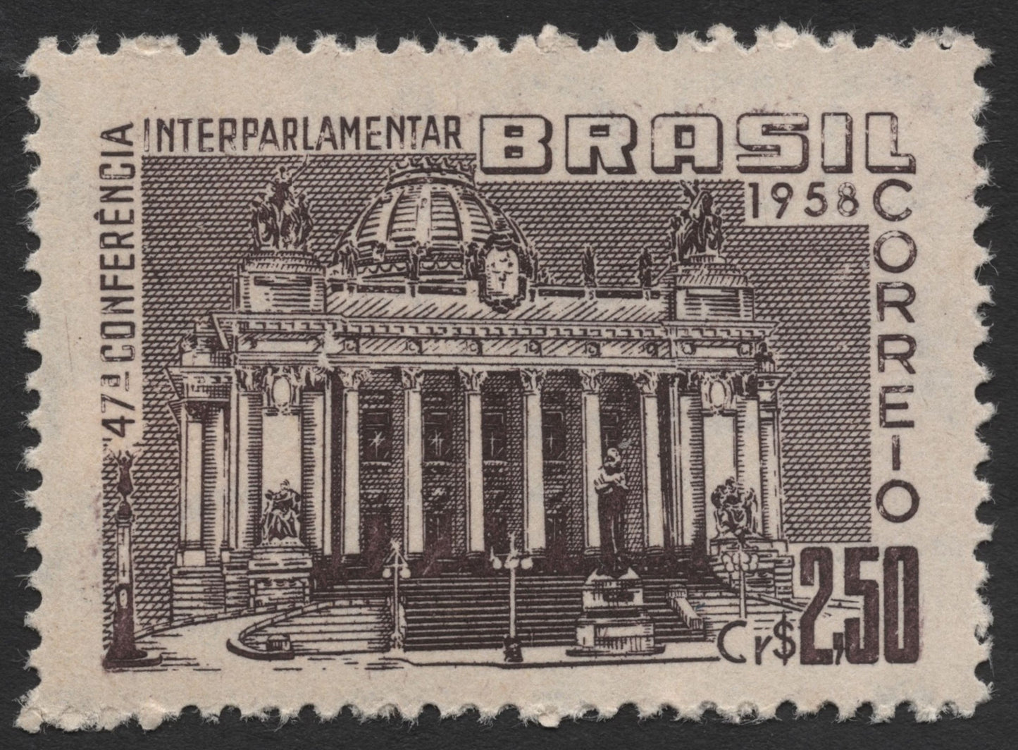 SCG277 - Brazil 1958 – 47th Inter-Parliamentary Conference Commemorative Stamp