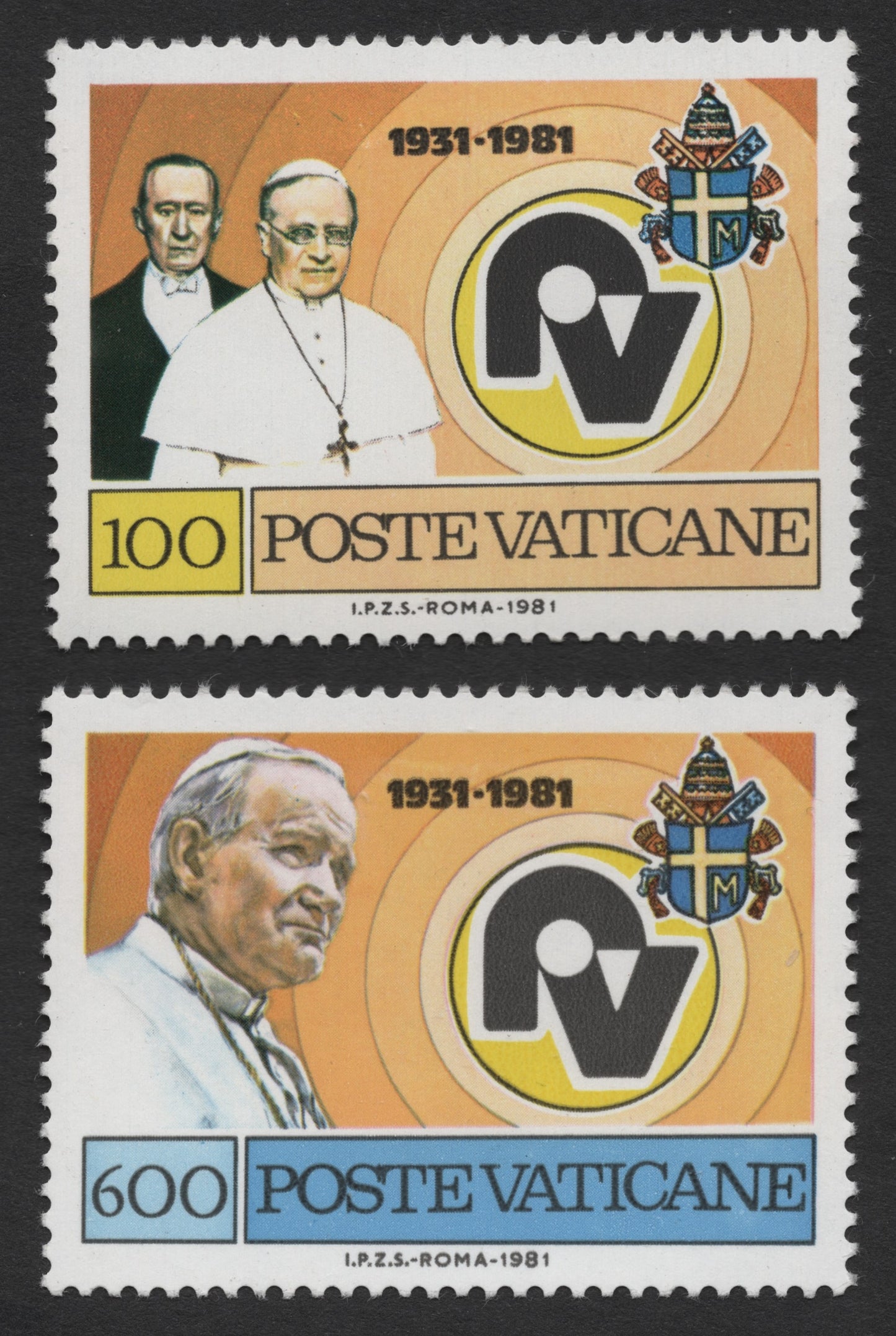 SCG420 - Vatican City 1981 50th Anniversary of Vatican Radio Stamp Set