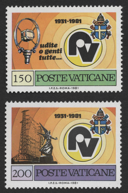 SCG421 - Vatican City 1981 50th Anniversary of Vatican Radio — Technical Series