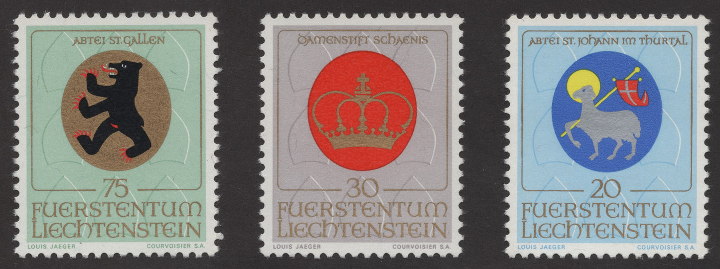 SCG252 - 1975 Liechtenstein Monastic Heritage Stamp Set – Abtei & Damenstift Series
