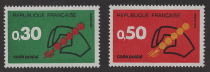 SCG253 - 1972 France Postal Code Awareness Stamp Set – Code Postal Series