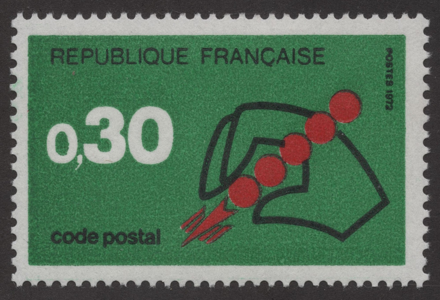 SCG253 - 1972 France Postal Code Awareness Stamp Set – Code Postal Series