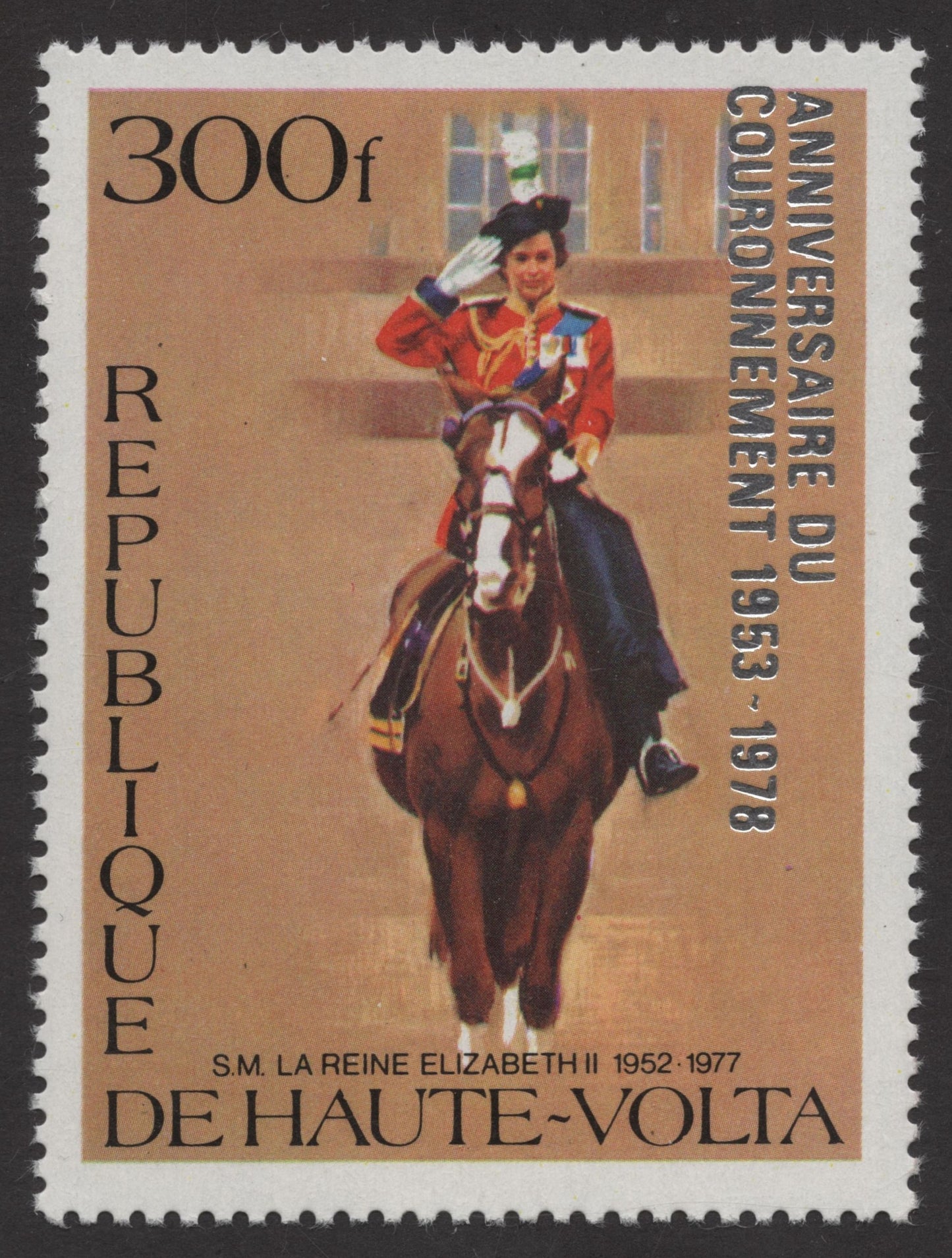 SCG272 - 1978 Haute-Volta Stamp Set – 25th Anniversary of Queen Elizabeth II’s Coronation