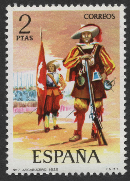 SCG260 - Spanish Army Through Time – 17th Century Uniforms on Stamps