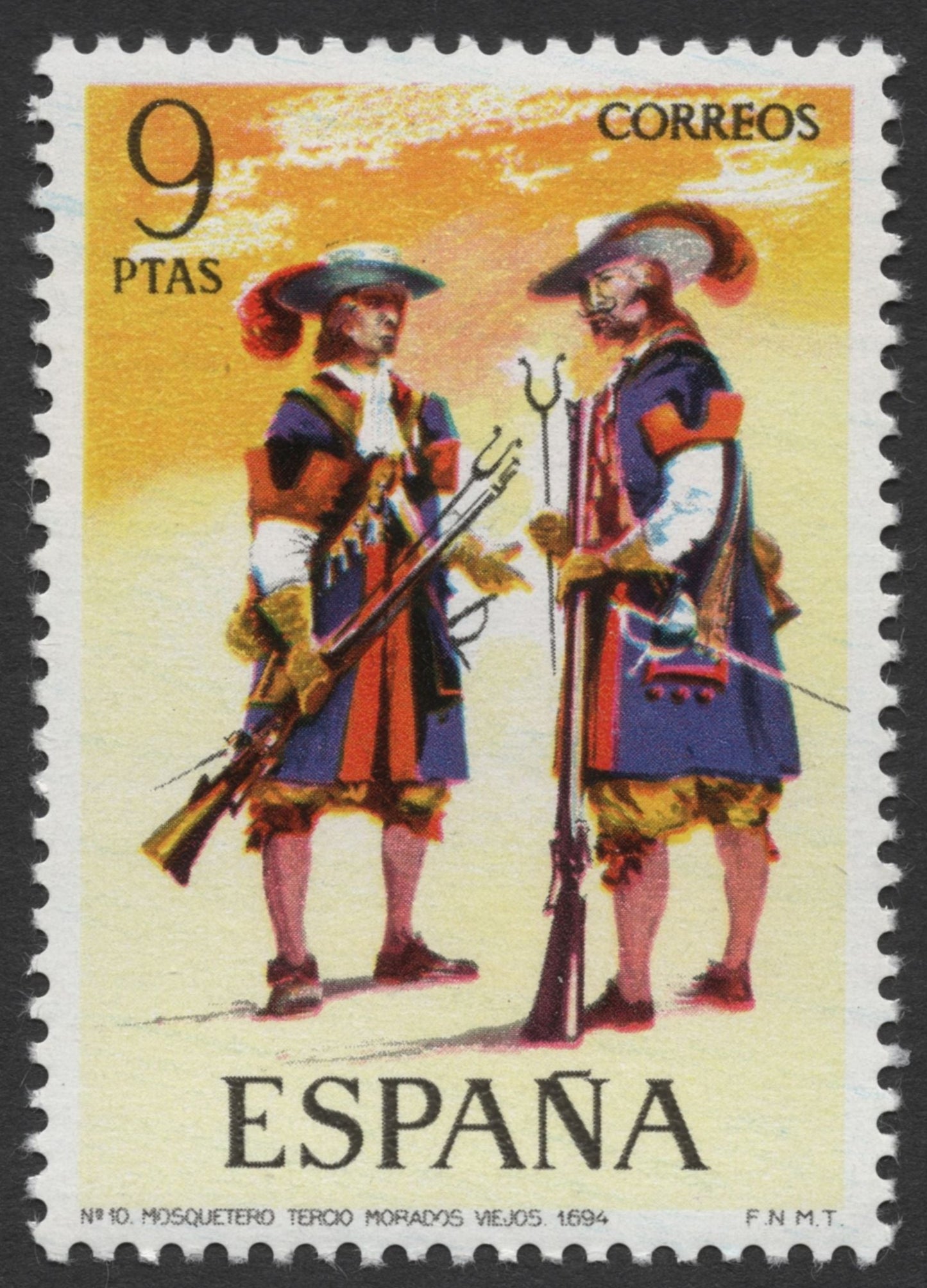 SCG260 - Spanish Army Through Time – 17th Century Uniforms on Stamps