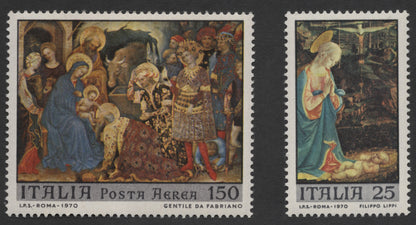 SCG265 - 1970 Italy Religious Art Stamp Set – Gentile da Fabriano & Filippo Lippi
