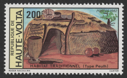 SCG264 - 1982 Haute-Volta Traditional Housing Stamp Set – Dagari & Peulh Types
