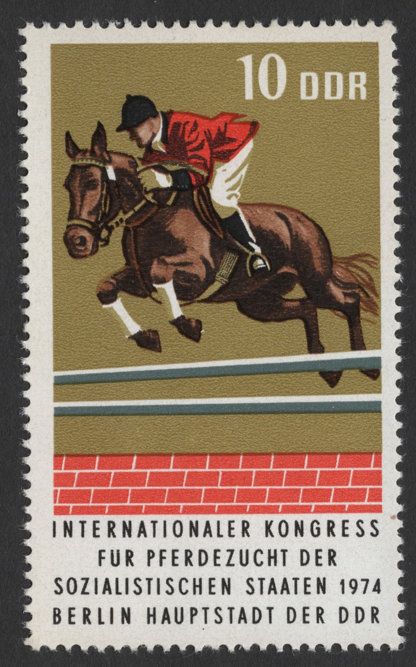 SCG274 - 1974 East Germany Horse Breeding Congress Stamp Set – DDR Equestrian Series