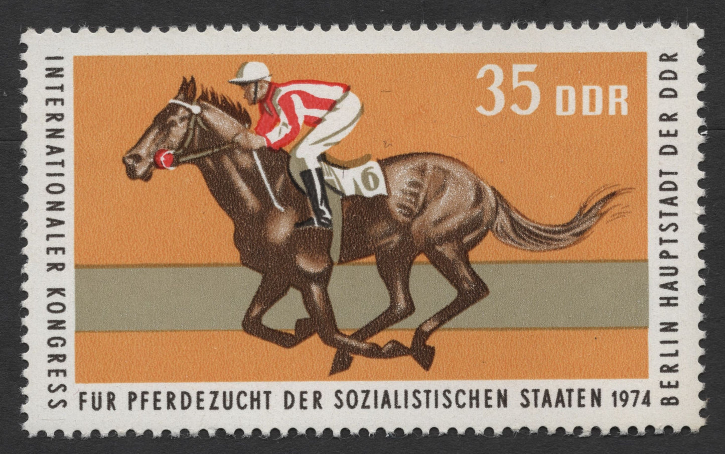 SCG274 - 1974 East Germany Horse Breeding Congress Stamp Set – DDR Equestrian Series