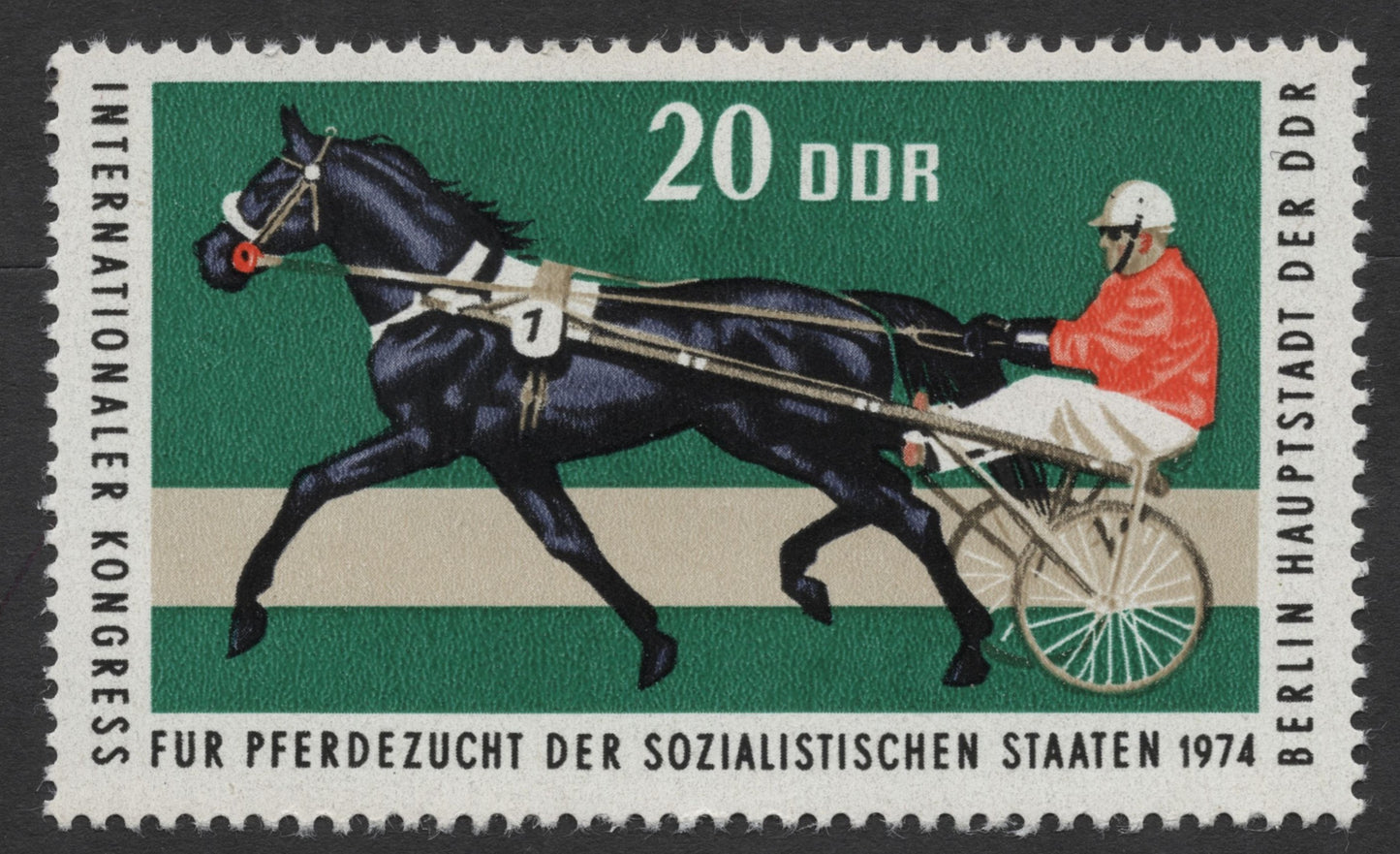 SCG274 - 1974 East Germany Horse Breeding Congress Stamp Set – DDR Equestrian Series