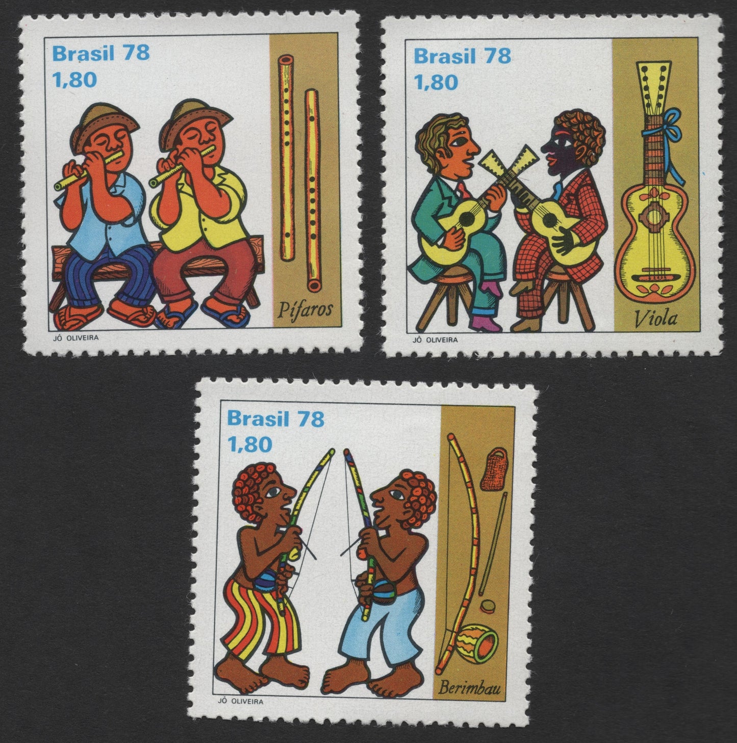 SCG937 - Brazil 1978 Traditional Musical Instruments Set