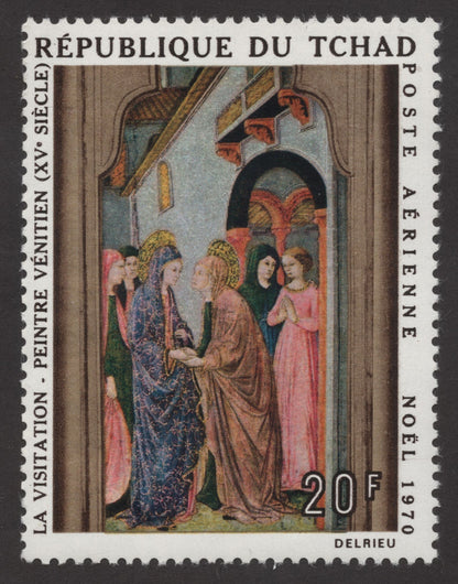 SCG163 Chad 1970 Christmas Airmail Stamps – Venetian Painter Nativity & Visitation