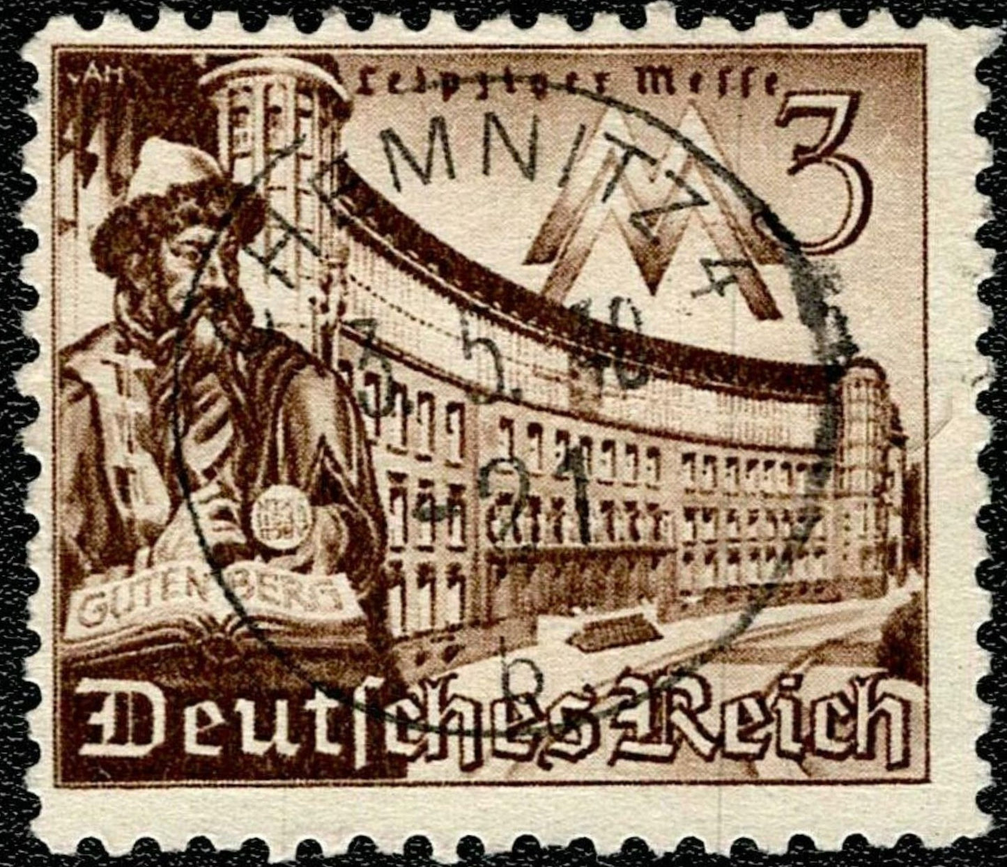 SCG630 - Germany Leipzig Fair Gutenberg Used Stamp