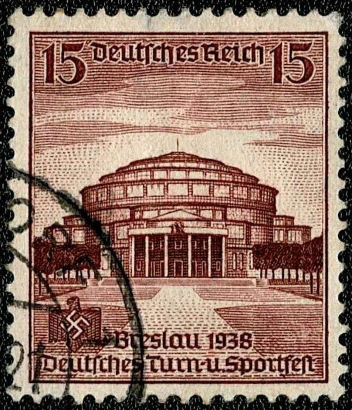 SCG631 - Germany 1938 - Breslau Sports Festival Used Stamp