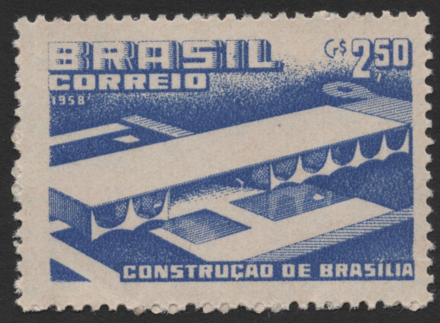 SCG282 - Brazil 1958 – Construction of Brasília Commemorative Stamp