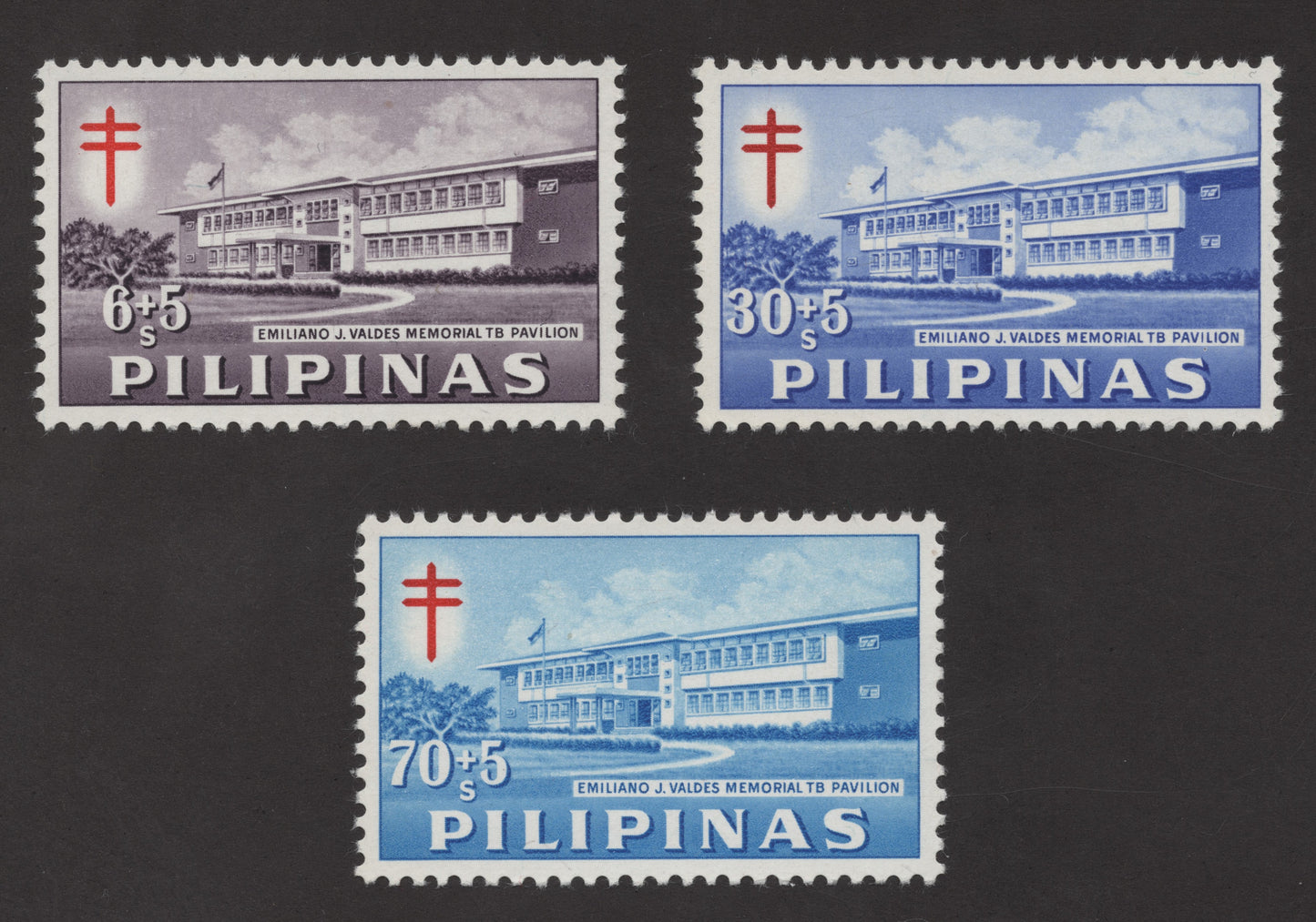 SCG174 Philippines Stamps – Emiliano J. Valdes Memorial TB Pavilion (Anti-Tuberculosis Semi-Postals)
