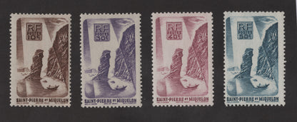 SCG187 Saint Pierre et Miquelon Maritime Cliffs – 10c to 50c Set