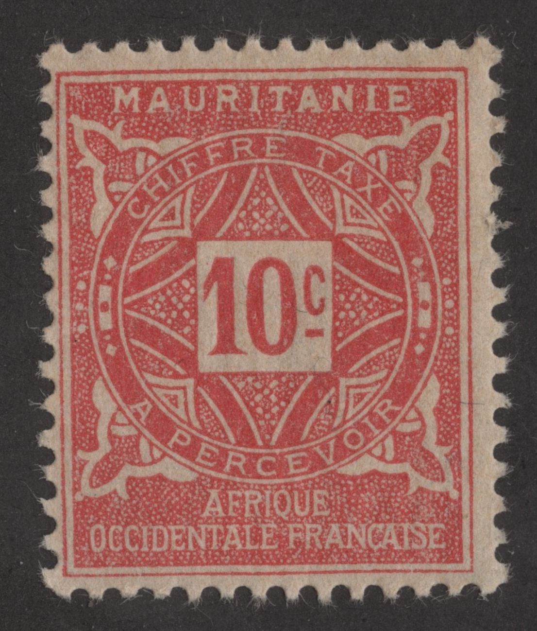 SCG188 Mauritania Postage Due Stamps – French West Africa (10c to 20c)
