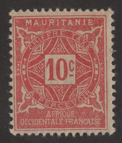 SCG188 Mauritania Postage Due Stamps – French West Africa (10c to 20c)