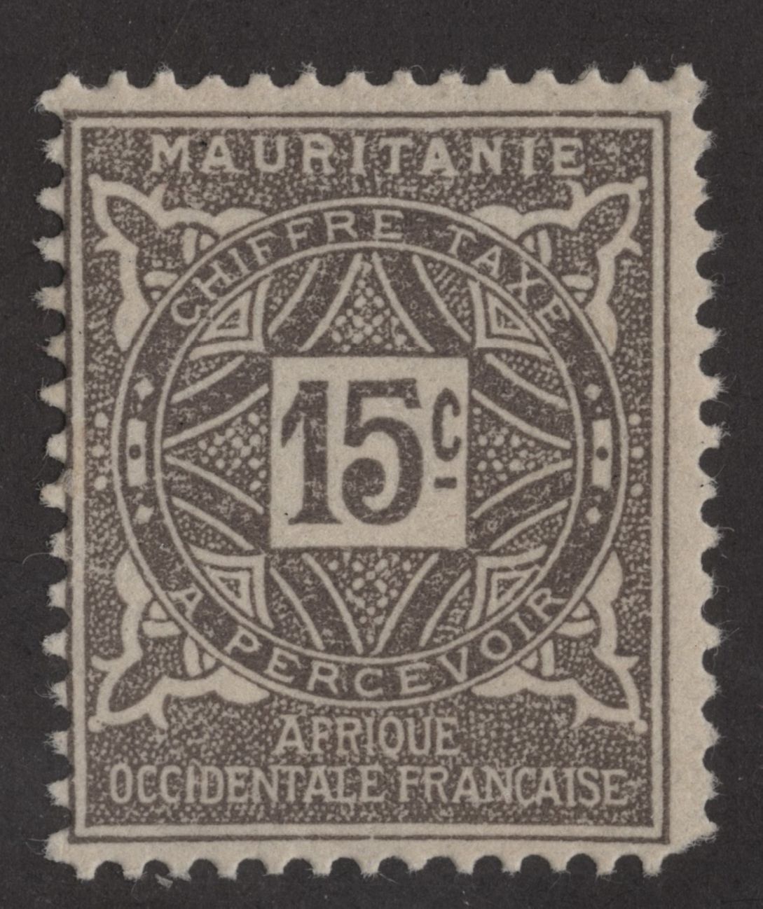 SCG188 Mauritania Postage Due Stamps – French West Africa (10c to 20c)