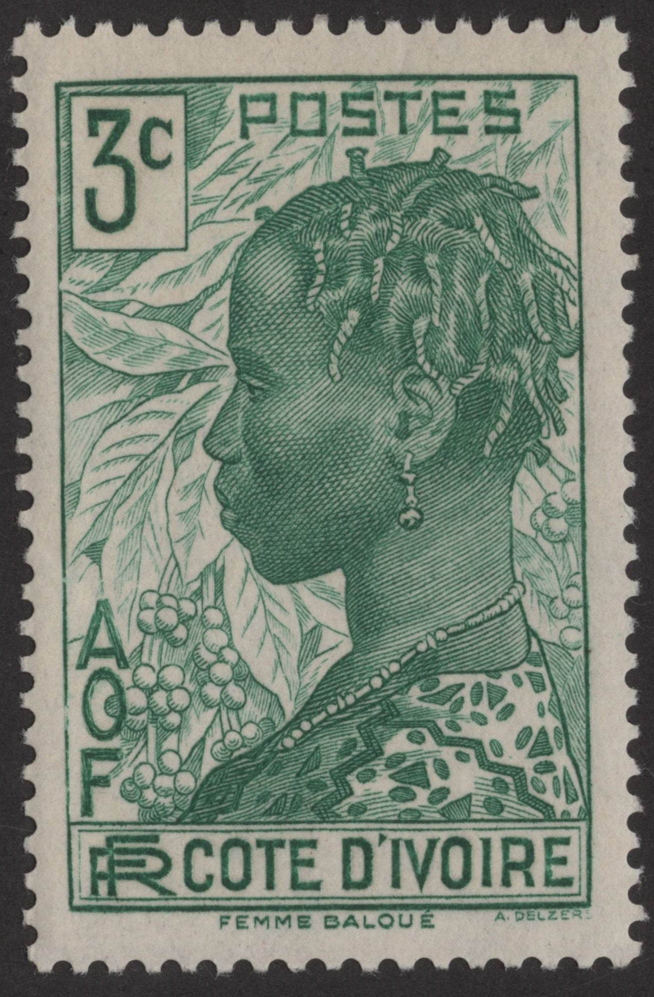 SCG190 French West Africa – Côte d'Ivoire Woman Series by A. Delzers