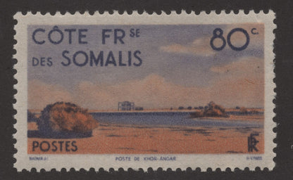 SCG191 French Somali Coast – Khor Angar Landscape Stamps (60c & 80c)