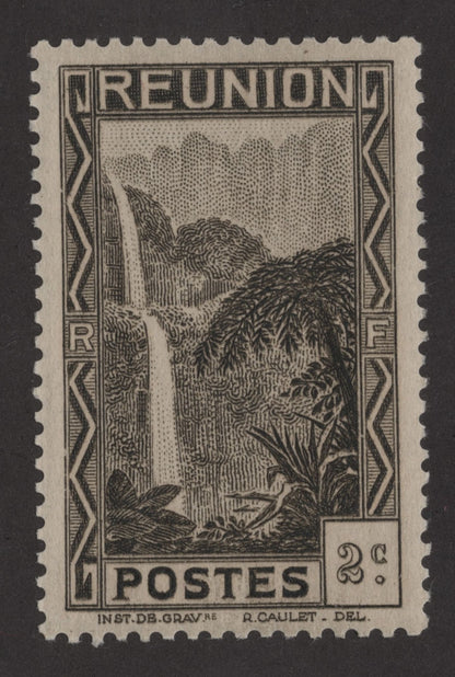 SCG193 Réunion Waterfall Landscape Stamps – 2c to 5c Series
