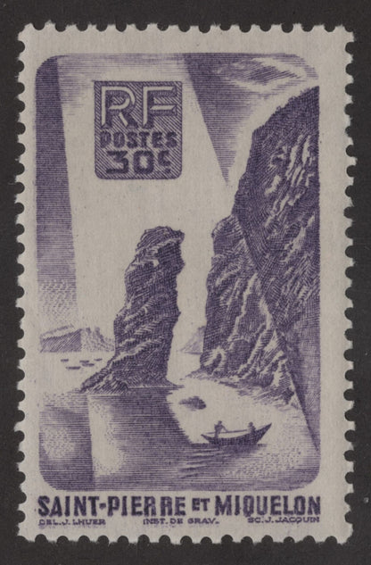 SCG187 Saint Pierre et Miquelon Maritime Cliffs – 10c to 50c Set