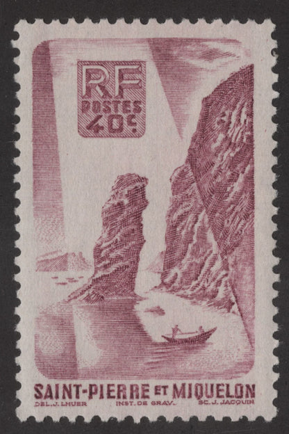 SCG187 Saint Pierre et Miquelon Maritime Cliffs – 10c to 50c Set