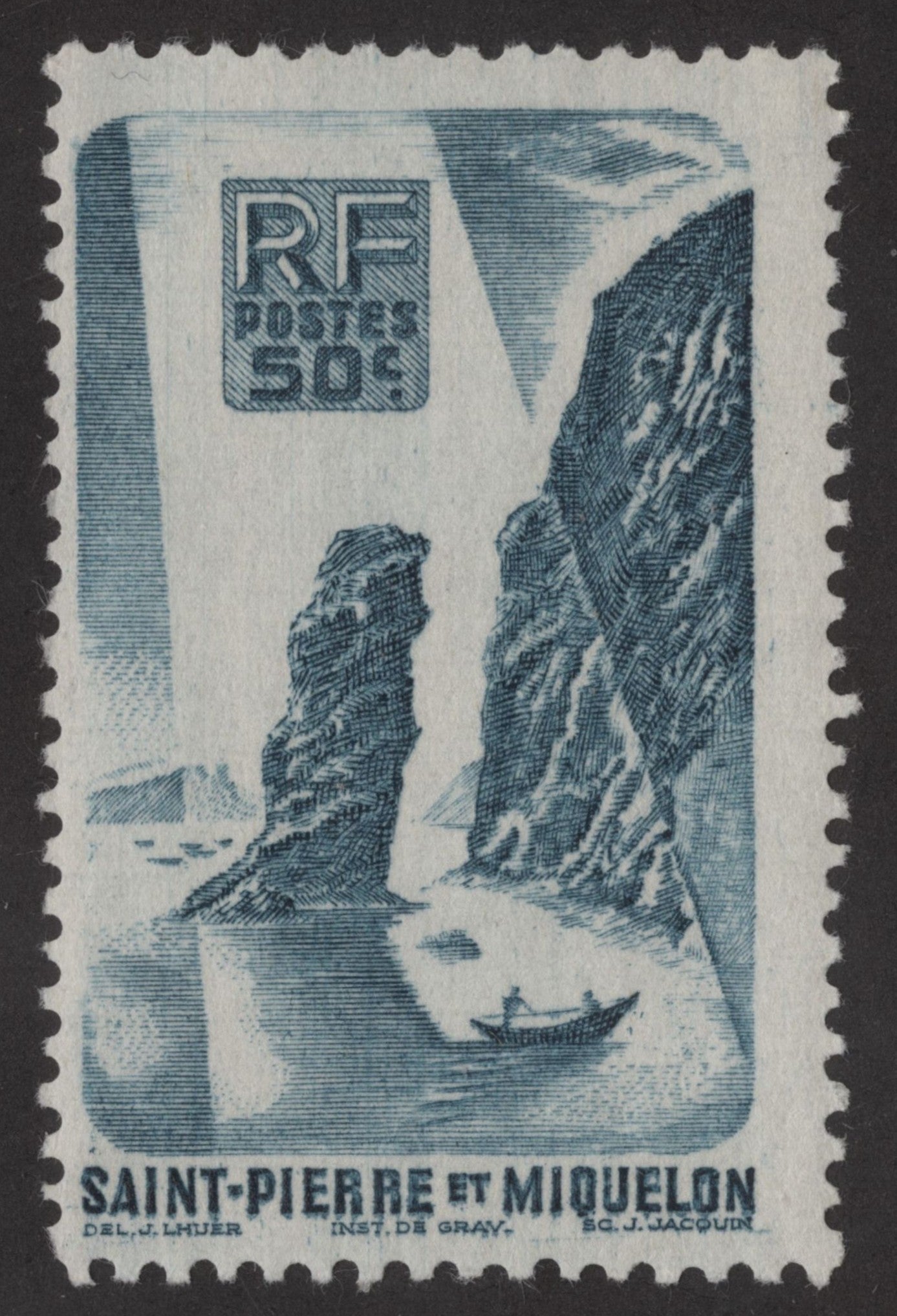 SCG187 Saint Pierre et Miquelon Maritime Cliffs – 10c to 50c Set
