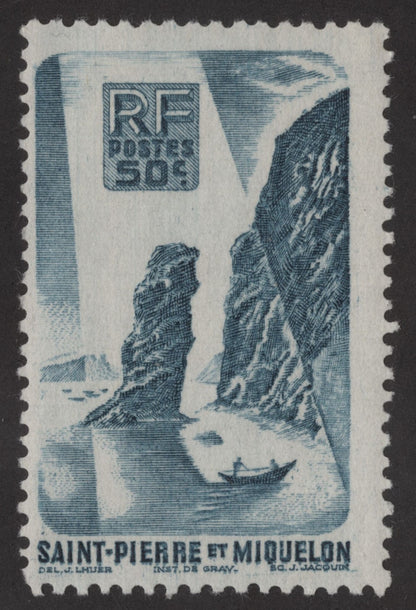 SCG187 Saint Pierre et Miquelon Maritime Cliffs – 10c to 50c Set