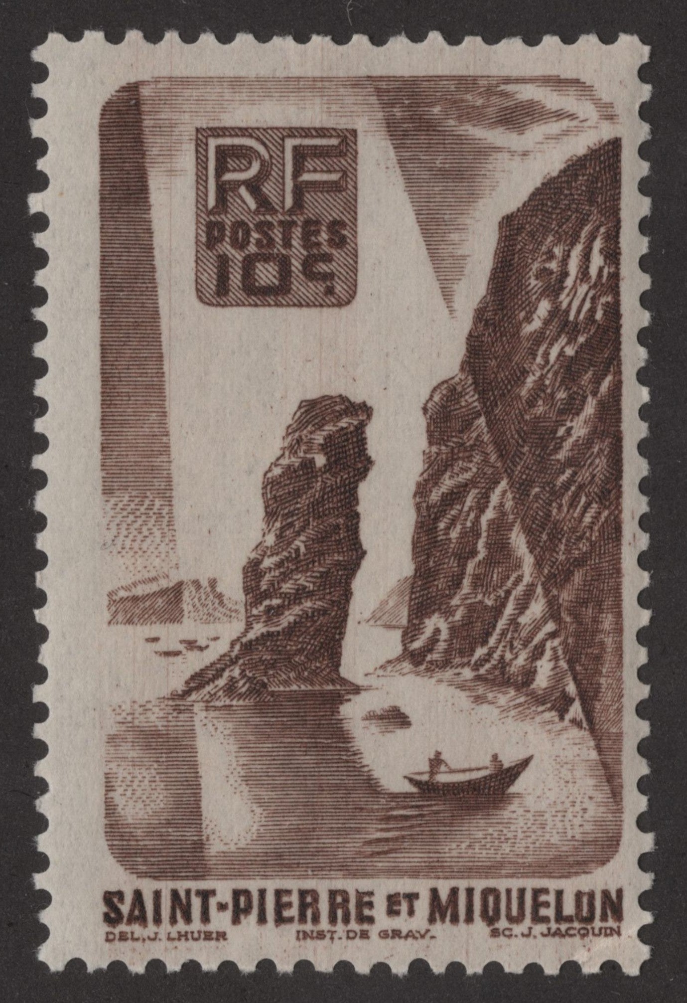 SCG187 Saint Pierre et Miquelon Maritime Cliffs – 10c to 50c Set
