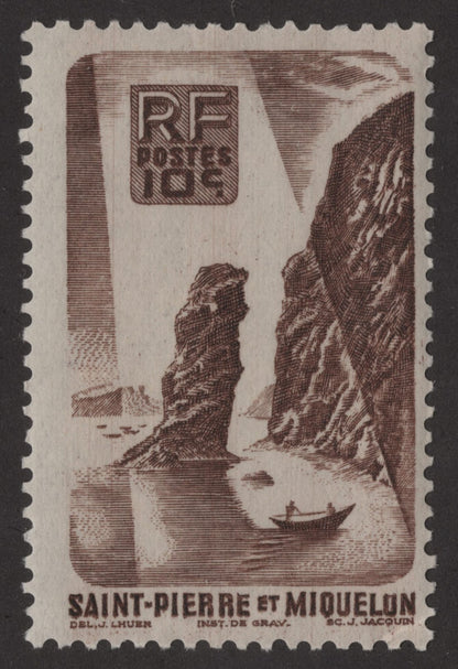 SCG187 Saint Pierre et Miquelon Maritime Cliffs – 10c to 50c Set