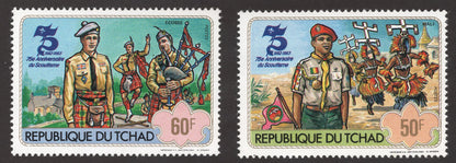 SCG161 Chad 1982–1983 Stamps – 75th Anniversary of World Scouting