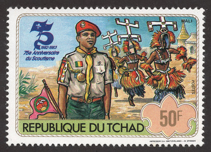 SCG161 Chad 1982–1983 Stamps – 75th Anniversary of World Scouting