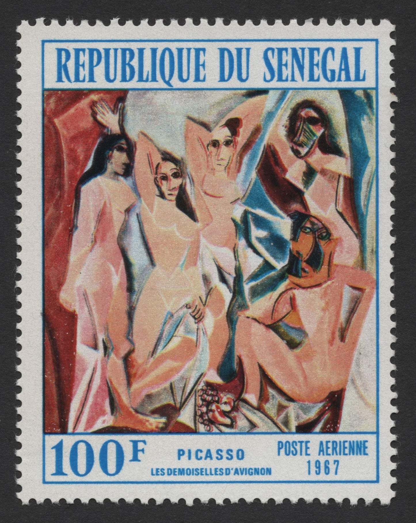 SCG288 - Senegal Art Stamp – Les Demoiselles d’Avignon by Picasso