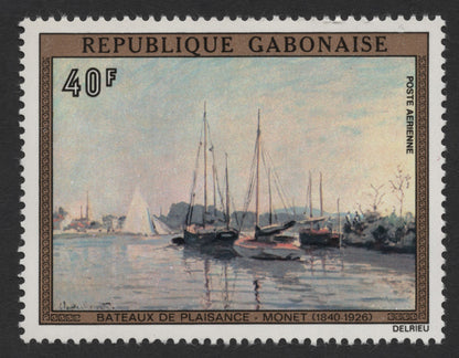 SCG293 - Impressionist Masters – Gabon Airmail Stamp Set Featuring Renoir and Monet