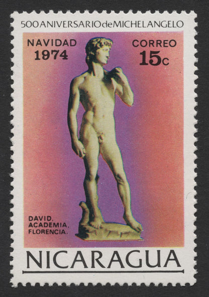 SCG297 - Nicaragua 1974 – Michelangelo 500th Anniversary Stamp Set (Part 2)
