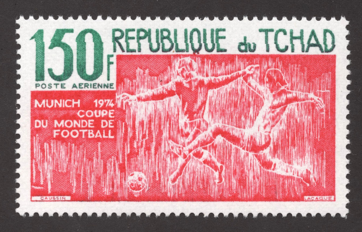 SCG162 Chad 1974 Airmail Stamps – FIFA World Cup Munich Football Series