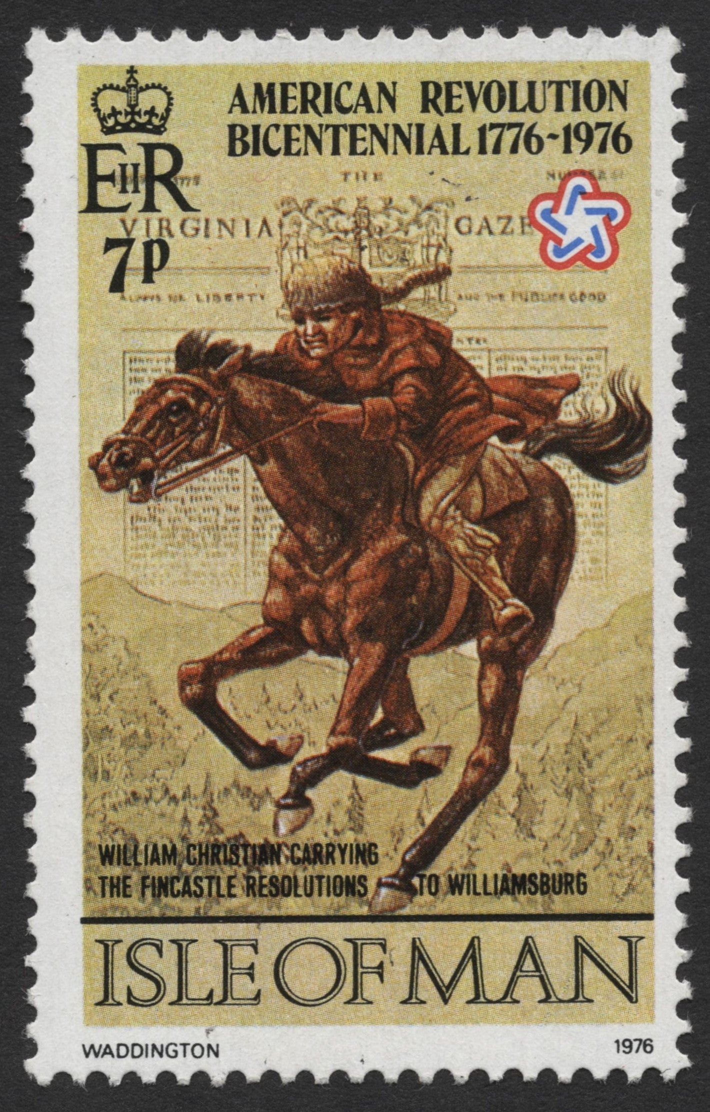SCG947 - Isle of Man 1976 American Revolution Bicentennial – Fincastle Resolutions
