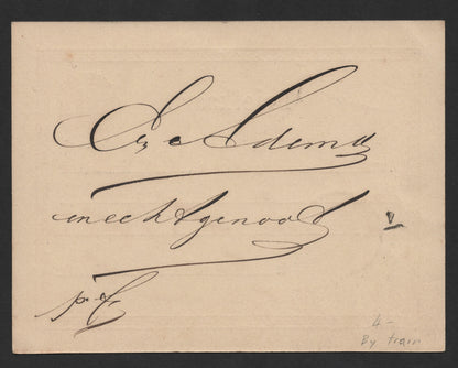 SCG185 Netherlands 2½ Cent Purple Postal Card – Briefkaart with Handwritten Script