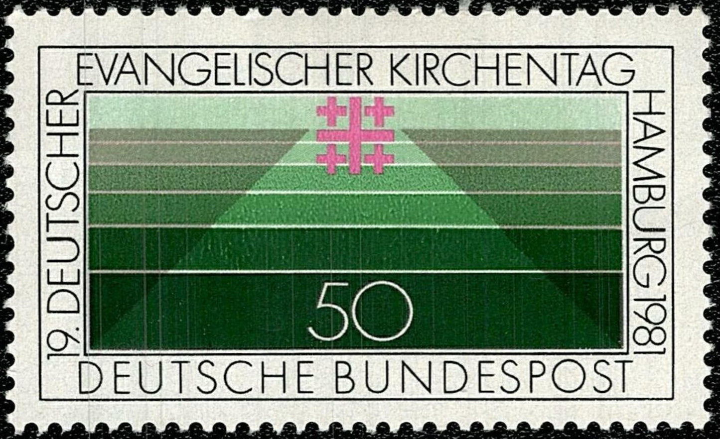 SCG771 - German Stamp 1981 – Protestant Kirchentag, Hamburg