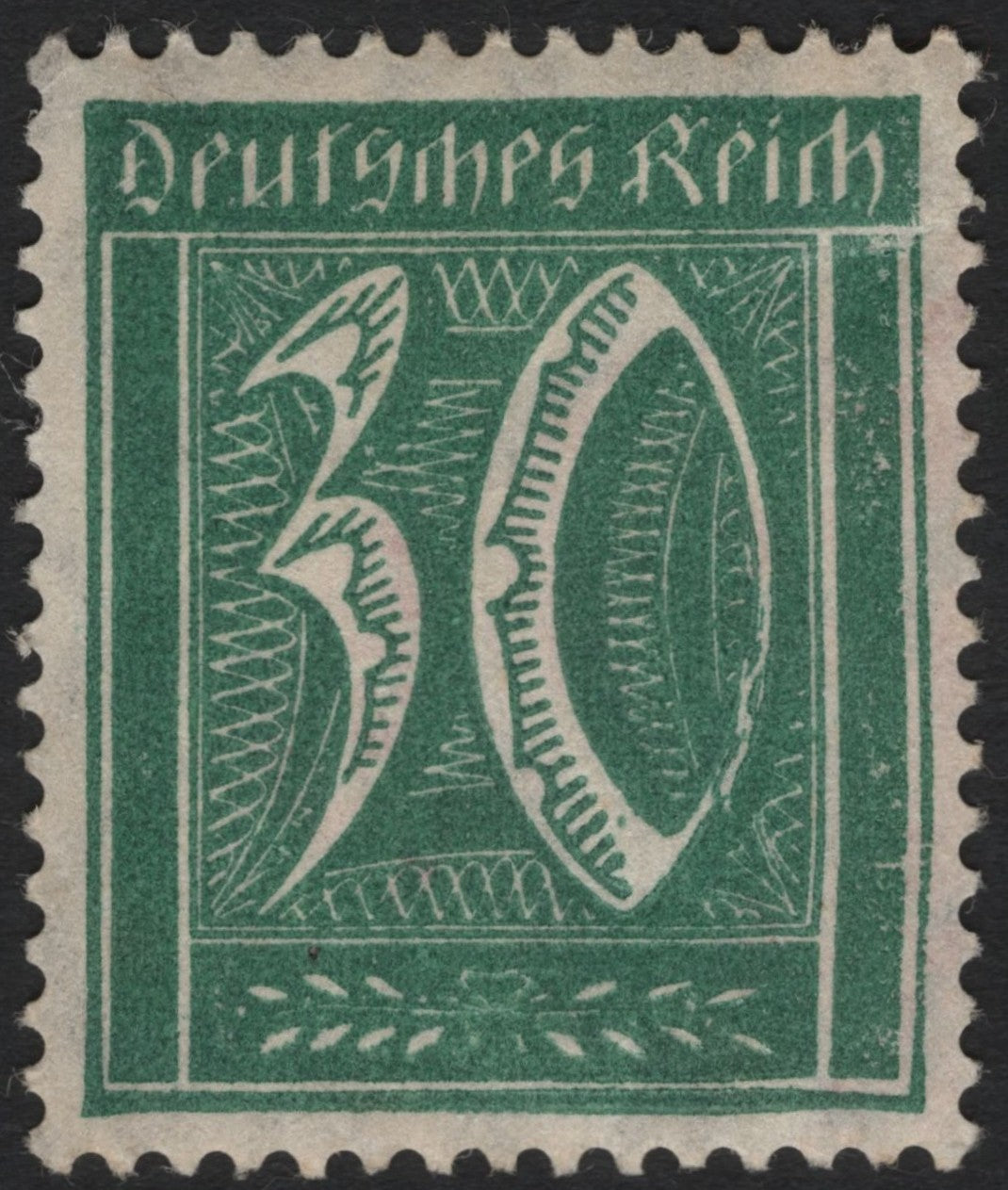 SCG9920 - Germany (Deutsches Reich) – 1923 Inflation Issue, 30 Pfennig Green