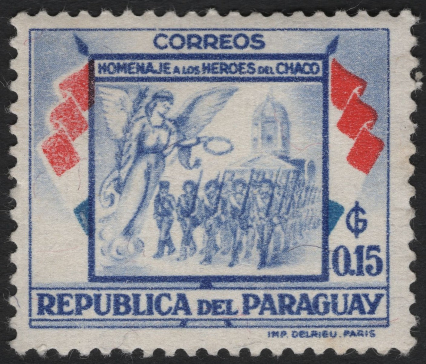 SCG9932 - Paraguay 0.15G Homenaje a los Héroes del Chaco – Angel & Soldiers Marching