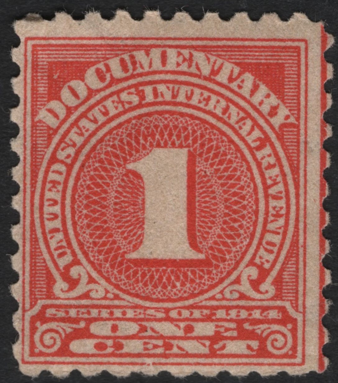 SCG9904 - USA 1943 Documentary Revenue – 1 Cent Red (Series of 1943)